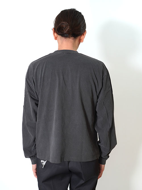 LOS ANGELES APPAREL カスタム 6.5oz ヘビーウエイト ロングスリーブTシャツ - Vintage Black