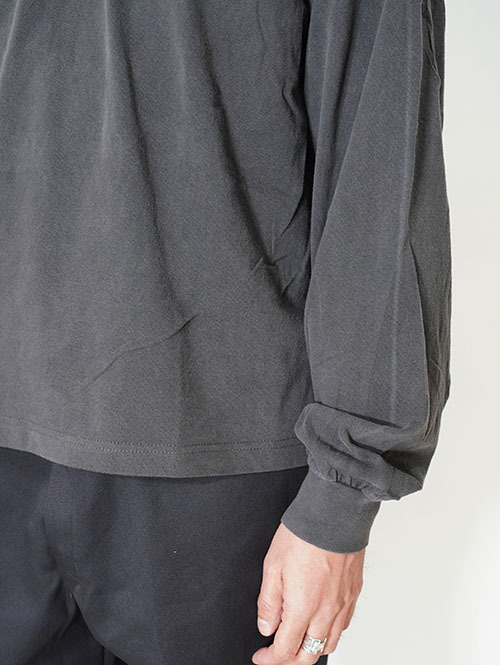 LOS ANGELES APPAREL カスタム 6.5oz ヘビーウエイト ロングスリーブTシャツ - Vintage Black