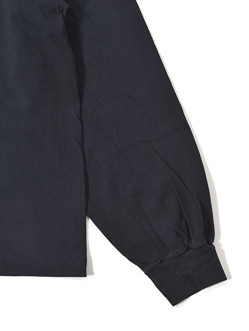 LOS ANGELES APPAREL  カスタム 6.5oz ヘビーウエイト ロングスリーブTシャツ - Black