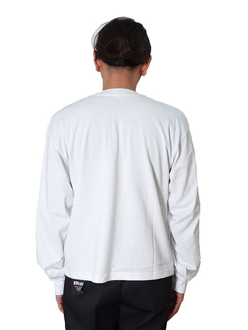 LOS ANGELES APPAREL  カスタム 6.5oz ヘビーウエイト ロングスリーブTシャツ - White
