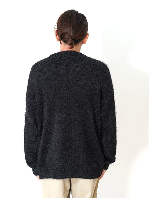 MALIBU FARM SHAGGY KNIT Crew - Black
