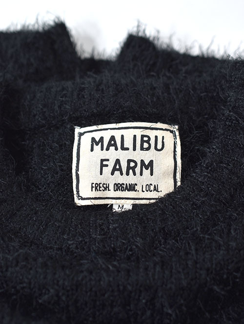 MALIBU FARM SHAGGY KNIT Crew - Black