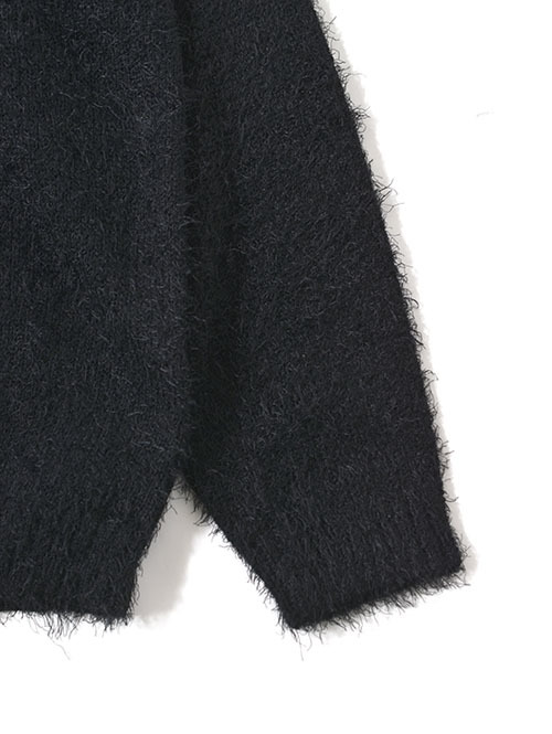 MALIBU FARM SHAGGY KNIT Crew - Black