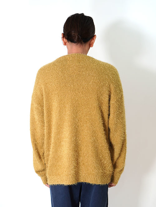 MALIBU FARM SHAGGY KNIT Crew - Mastard