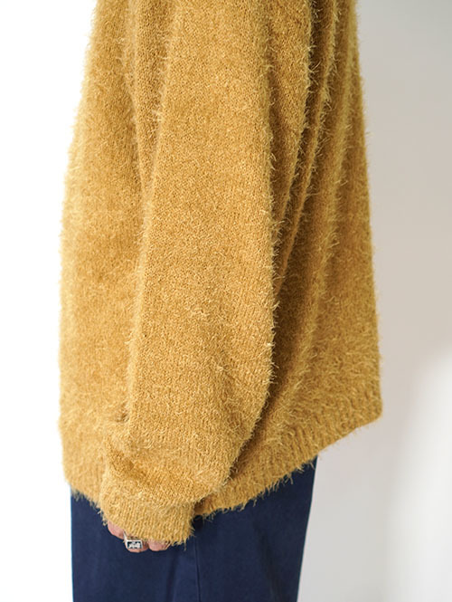MALIBU FARM SHAGGY KNIT Crew - Mastard