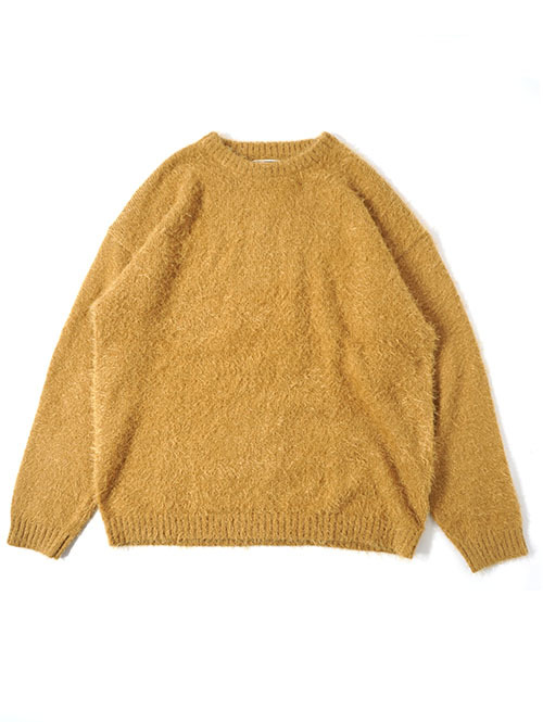 MALIBU FARM SHAGGY KNIT Crew - Mastard
