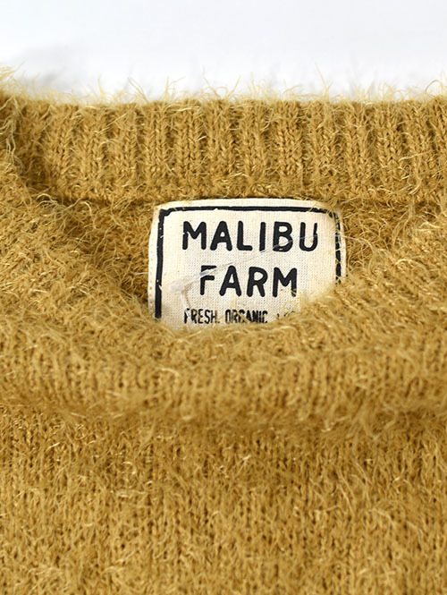 MALIBU FARM SHAGGY KNIT Crew - Mastard