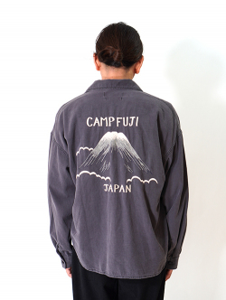 REMI RELIEF Military Shirt (刺繍:JAPAN) - Charcoal