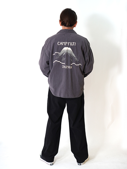 REMI RELIEF Military Shirt (刺繍:JAPAN) - Charcoal