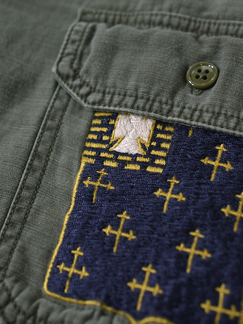 REMI RELIEF Military Shirt (刺繍:JAPAN)