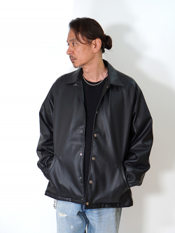 Mac Murray  Imitation Leather Coach Jacket 