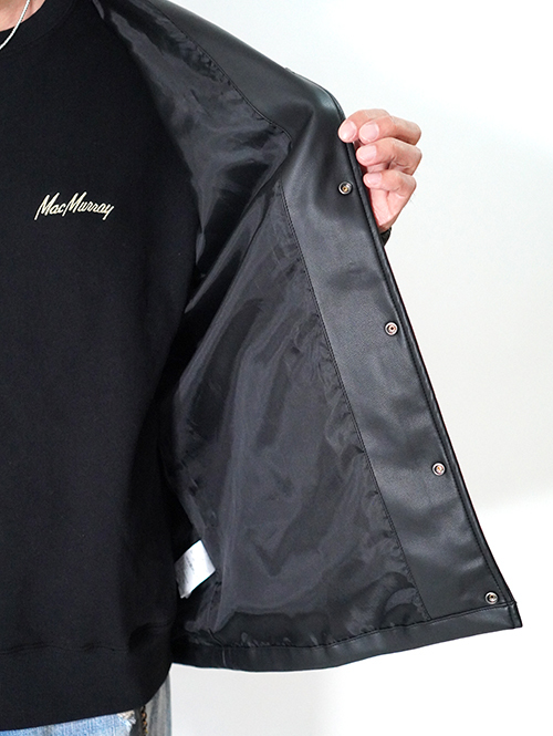 Mac Murray  Imitation Leather Coach Jacket 