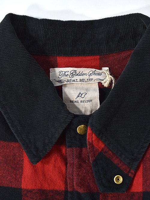 REMI RELIEF  ブロックチェックネルフィールドJKT(エルボーパッチ)