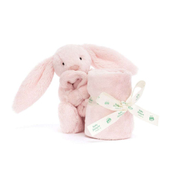Jellycat ジェリーキャット　Bashful Pink Bunny Soother　STH4PS　バニー　毛布付き　うさぎのぬいぐるみ　ベビー　ピンク色のうさぎ