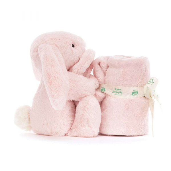 Jellycat ジェリーキャット　Bashful Pink Bunny Soother　STH4PS　バニー　毛布付き　うさぎのぬいぐるみ　ベビー　ピンク色のうさぎ