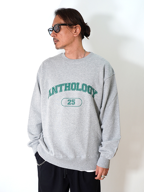 ANTHOLOGY  College Crew neck Sweat - Mix Gray