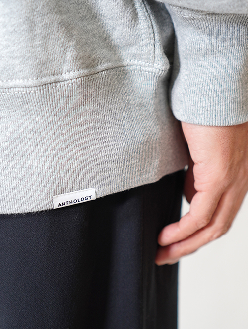 ANTHOLOGY  College Crew neck Sweat - Mix Gray