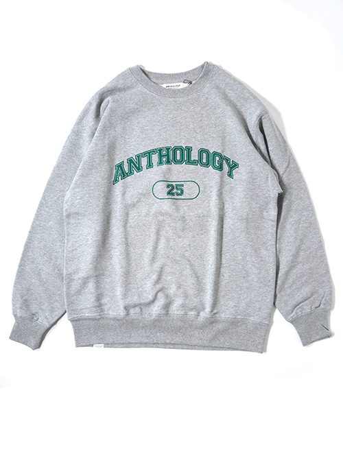 ANTHOLOGY  College Crew neck Sweat - Mix Gray