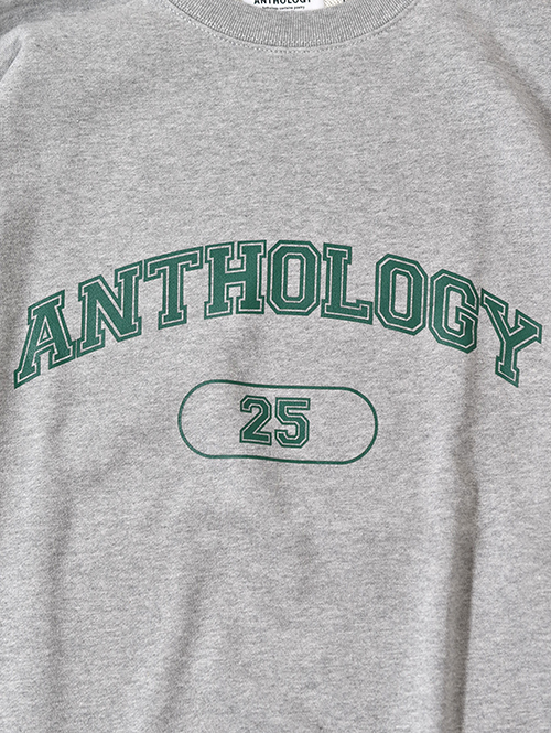 ANTHOLOGY  College Crew neck Sweat - Mix Gray