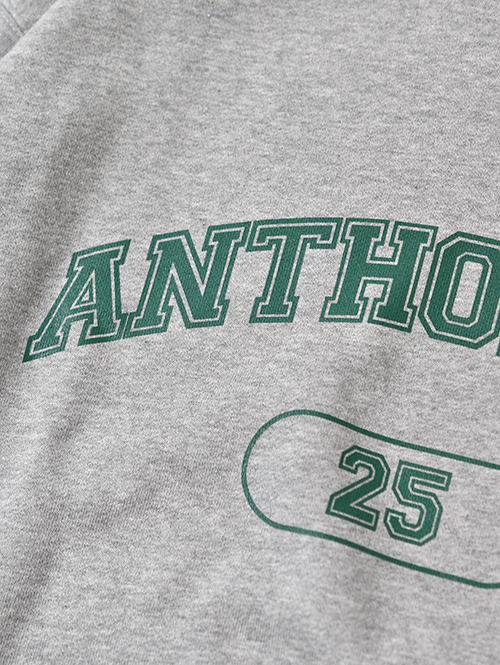 ANTHOLOGY  College Crew neck Sweat - Mix Gray