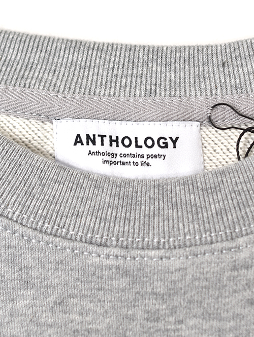 ANTHOLOGY  College Crew neck Sweat - Mix Gray