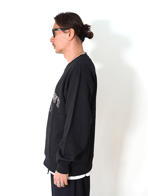 ANTHOLOGY  College Crew neck Sweat - Black