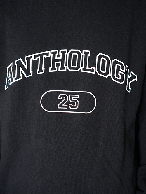 ANTHOLOGY  College Crew neck Sweat - Black