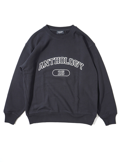 ANTHOLOGY  College Crew neck Sweat - Black