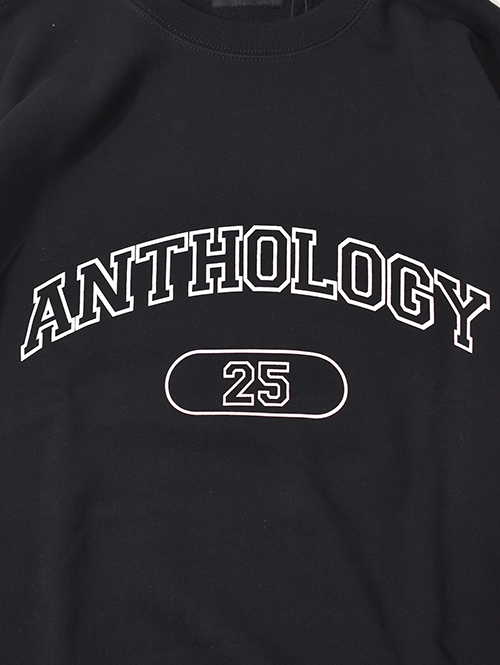 ANTHOLOGY  College Crew neck Sweat - Black
