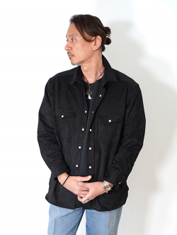 LANCER CLOTHING　フェイクレザー ウエスタンシャツ