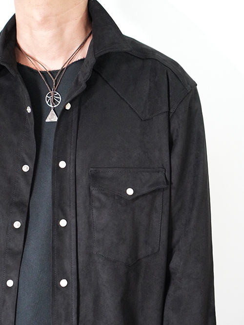 LANCER CLOTHING　フェイクレザー ウエスタンシャツ