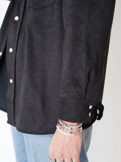 LANCER CLOTHING　フェイクレザー ウエスタンシャツ