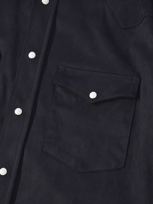 LANCER CLOTHING　フェイクレザー ウエスタンシャツ