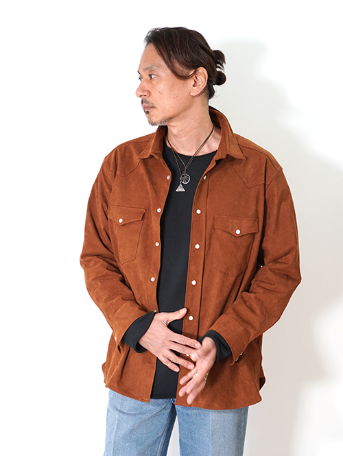 LANCER CLOTHING　フェイクレザー ウエスタンシャツ