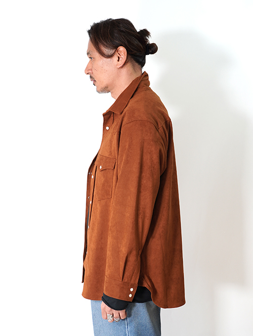 LANCER CLOTHING　フェイクレザー ウエスタンシャツ