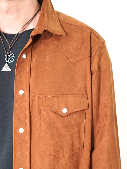 LANCER CLOTHING　フェイクレザー ウエスタンシャツ