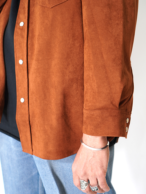 LANCER CLOTHING　フェイクレザー ウエスタンシャツ