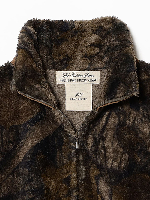 REMI RELIEF  シャギーフリースZIP JKT Hunting Camo Relax Fit