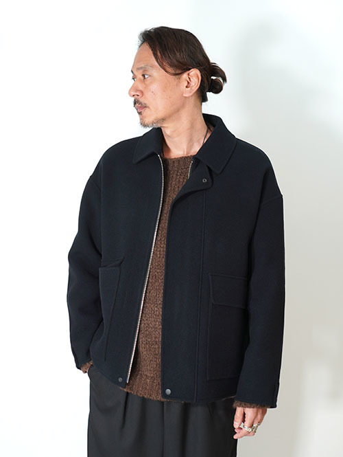 LA MOND  DOUBLE WEAVE WOOL BLUSON