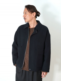 LA MOND  DOUBLE WEAVE WOOL BLUSON