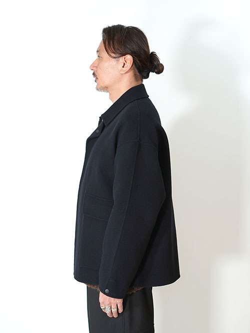 LA MOND  DOUBLE WEAVE WOOL BLUSON