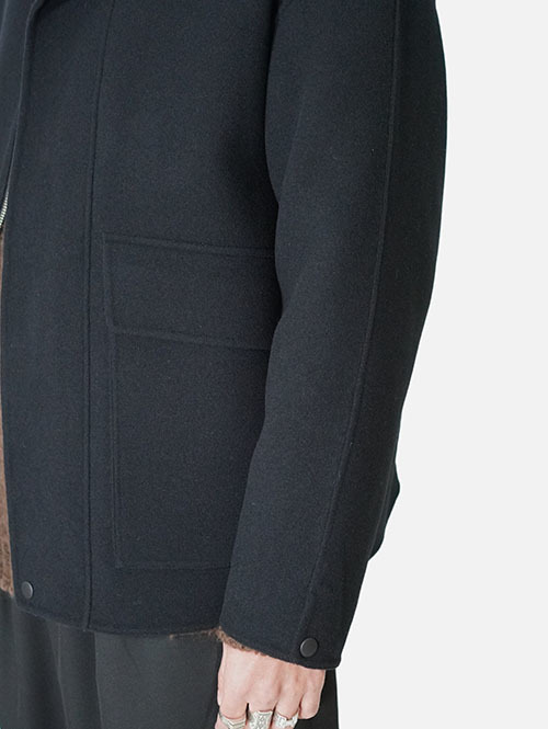 LA MOND  DOUBLE WEAVE WOOL BLUSON