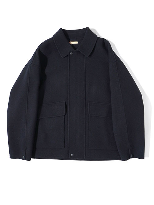 LA MOND  DOUBLE WEAVE WOOL BLUSON