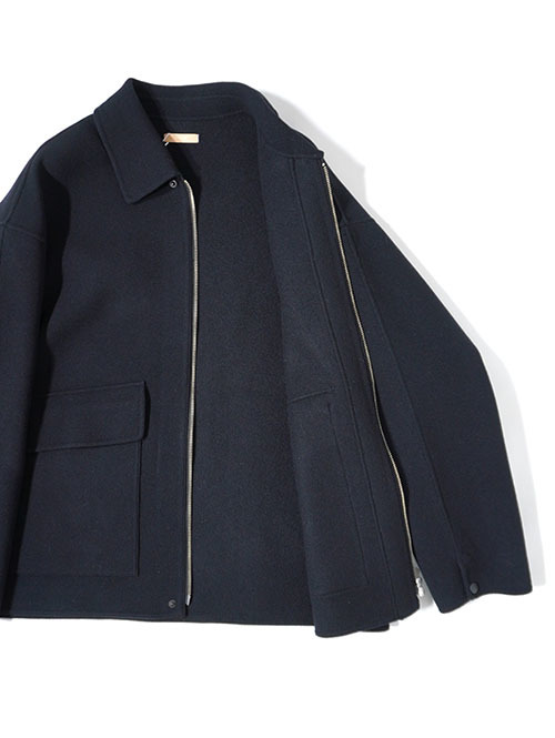 LA MOND  DOUBLE WEAVE WOOL BLUSON