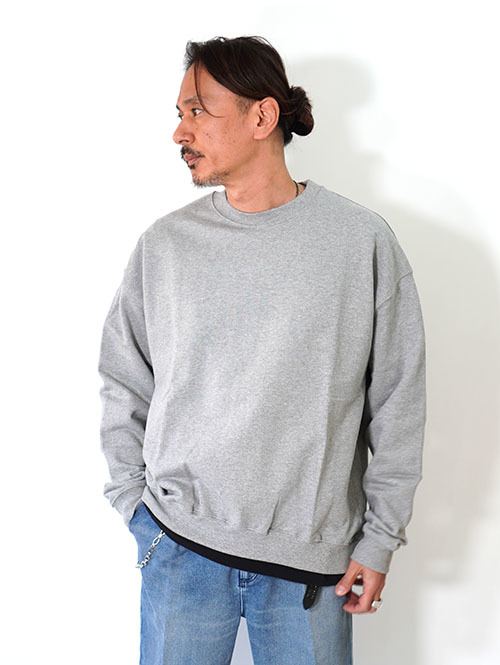 W.A.T.C STUDIO  Oversized Crewneck Sweat - H.Grey