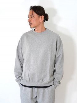 W.A.T.C STUDIO  Oversized Crewneck Sweat - H.Grey