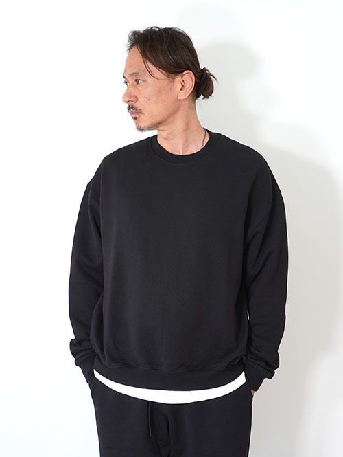 W.A.T.C STUDIO  Oversized Crewneck Sweat - Black