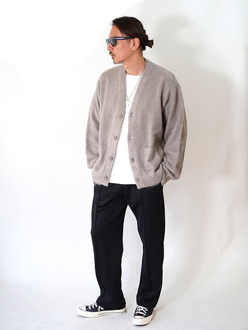 REMI RELIEF モヘア 起毛ニットカーデ Gray