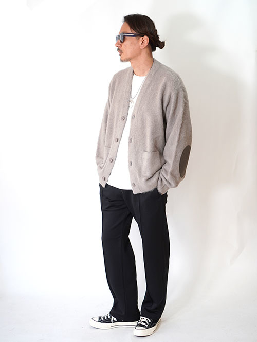 REMI RELIEF モヘア 起毛ニットカーデ Gray