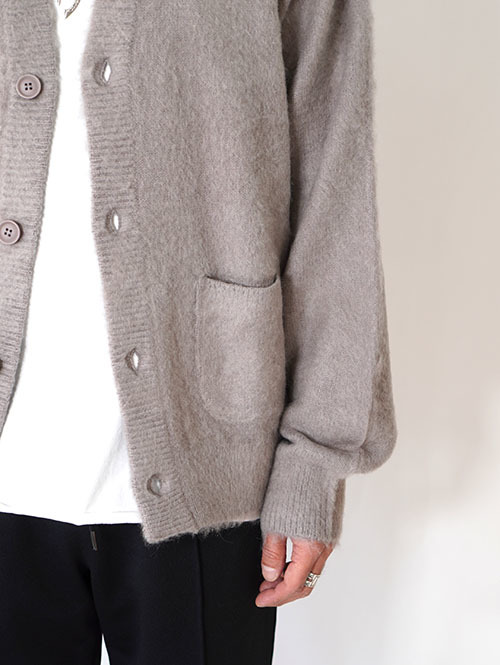 REMI RELIEF モヘア 起毛ニットカーデ Gray